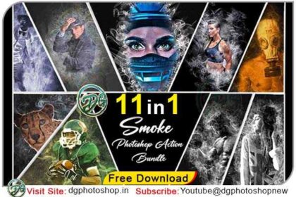 11 Smoke Photoshop Action Bundle Free Download