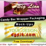 Candy Bar Wrapper Packaging Mock-Up