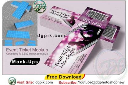 EVENT TICKETS MOCKUP PSD
