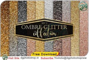 Gold Ombre Glitter Textures Overlay Free Download