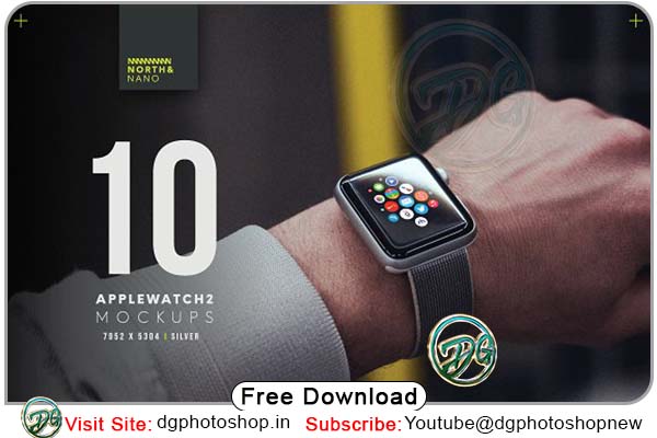 10 Apple Watch PSD Mockups Free Download (1)