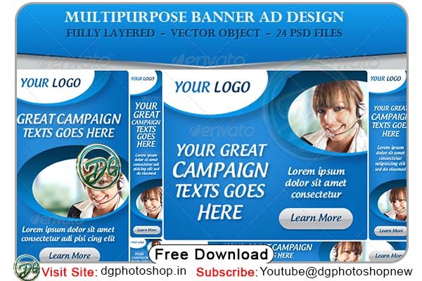 12 Psd Corporate Banner Ad BUNDLE Vol.2