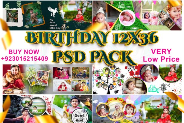 2023 NEW BIRTHDAY 12X36 PSD Pack