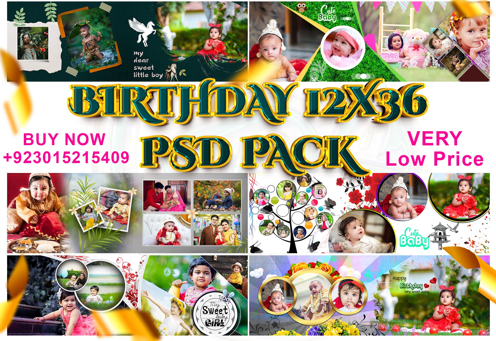 2023 NEW BIRTHDAY 12X36 PSD Pack