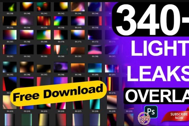 300+ light leaks overlay particles overlay