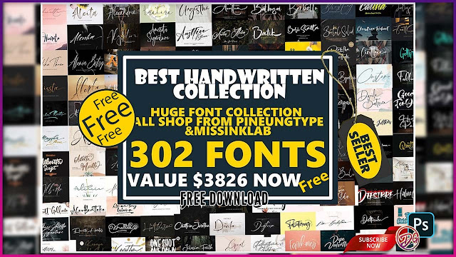 302 Fonts All in Collection dgpik