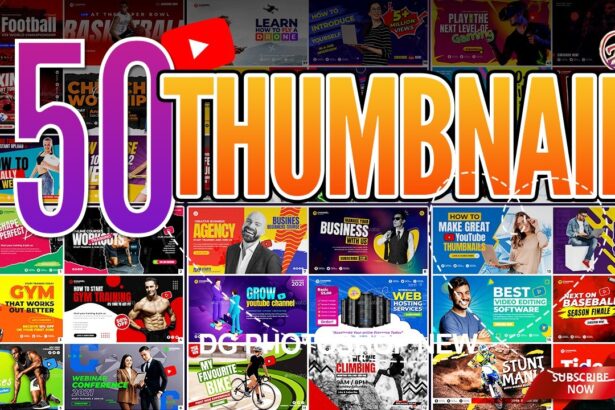 50-Youtube Thumbnail Templates