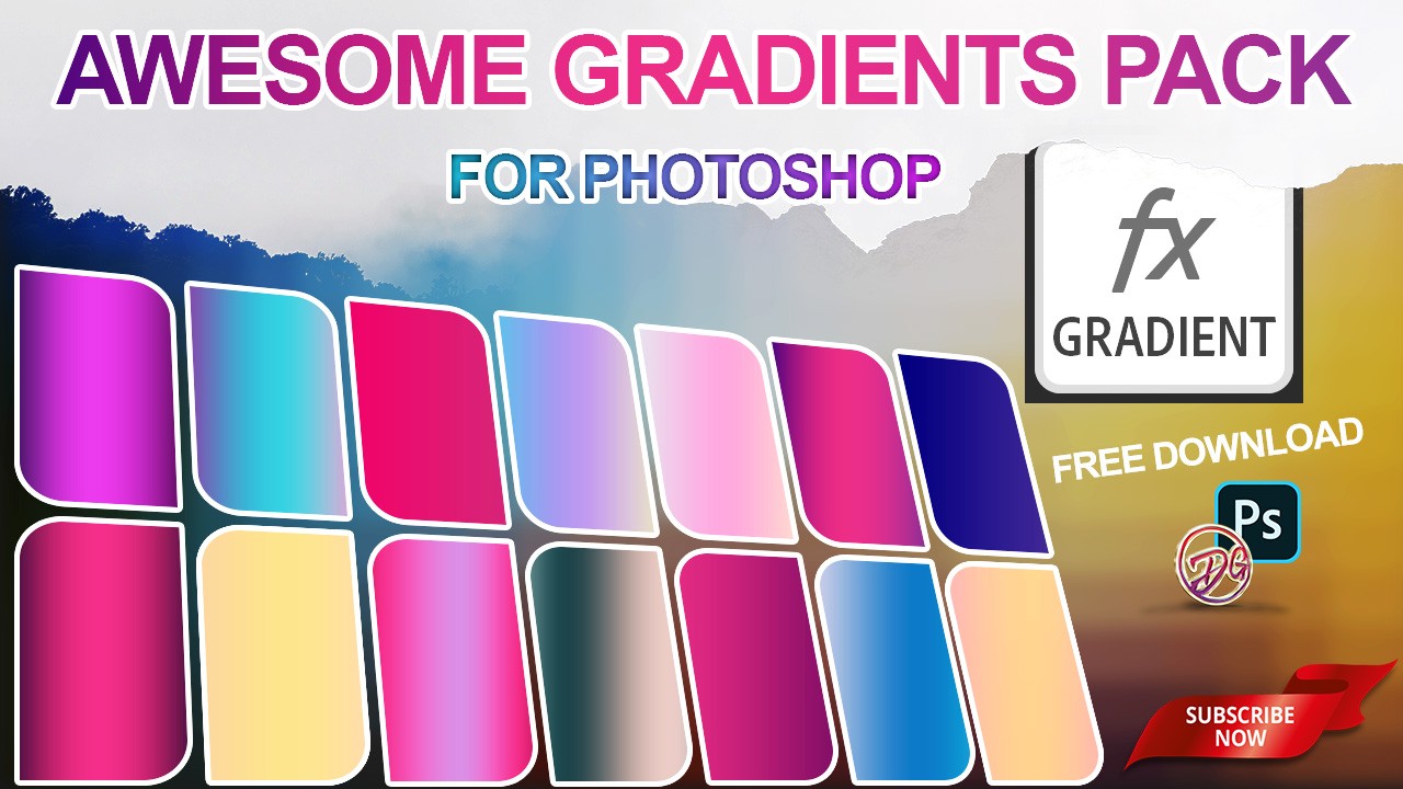 60 Awesome Gradients Pack For Photoshop