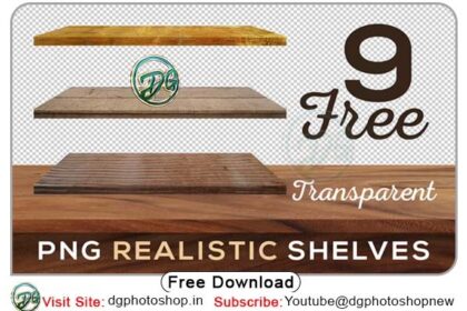 9 Free PNG Realistic Shelves