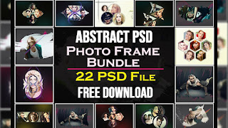 Abstract PSD Photo Frame Bundle PSD