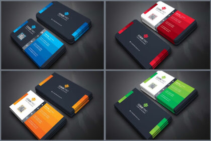 Best 04 Business Cards Design PSD Templates
