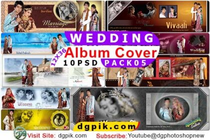 Best 12x36 Wedding Album Covers PSD Pack 05