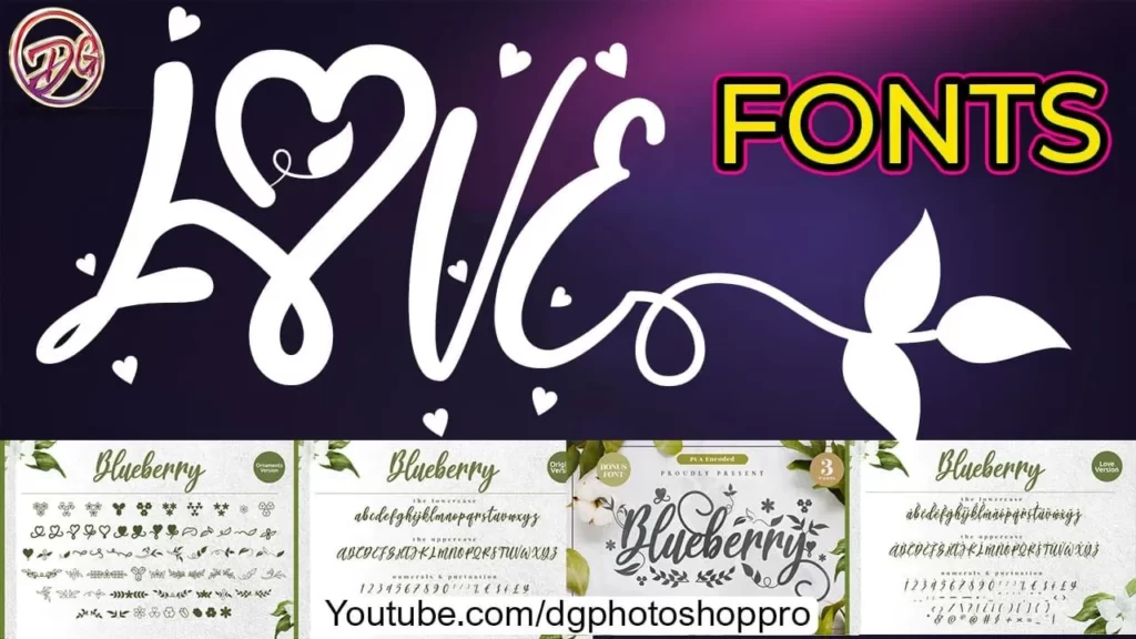 Blueberry Love Fonts Free Download