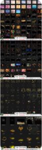 Christmas Bokeh And Magic Shine Bokeh Dust Gold Glitter