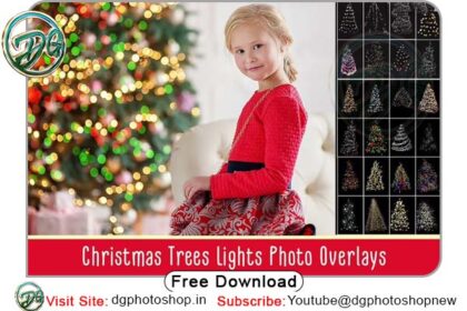 Christmas Trees Lights Overlays