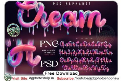 Cream Alphabet Letters Free Download