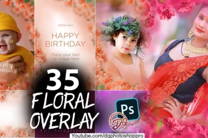 Creative 35 Floral Texture Background Overlays