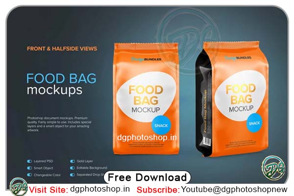 Free Food Bag Psd Mockups