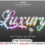 Luxury Diamond Text Effect 3D Mirror Style dgpik