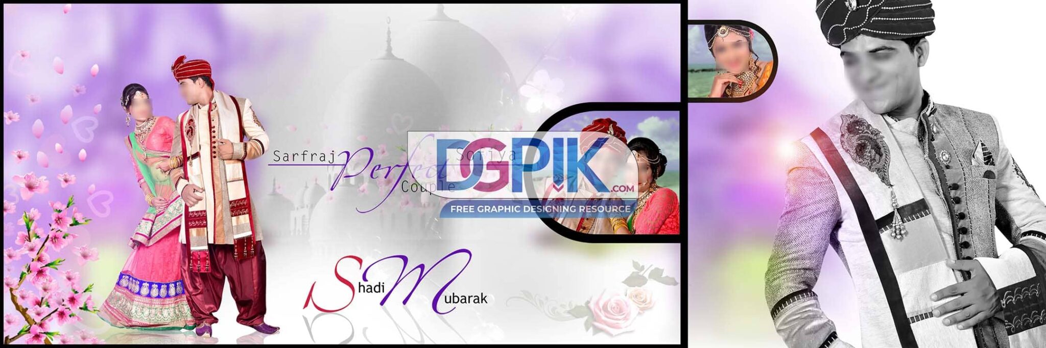 Muslim Nikkha Wedding Album PSD DGPik