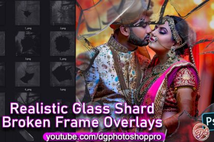 Realistic Glass Shard And Broken Frame Overlays Pack
