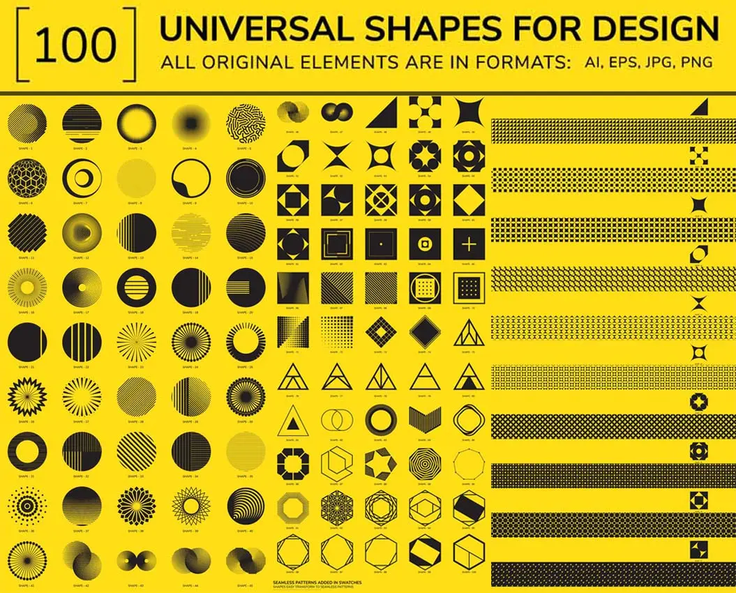 100 shapes