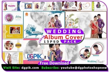 15 New Wedding Album 12x18 PSD Cover Design