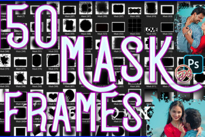 150 Mask Frames For Photoshop