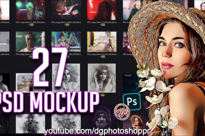 27 Photo Effect Template Mockup