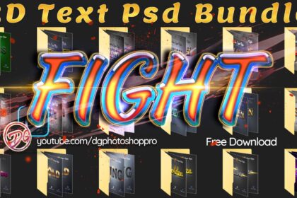 3D Bundle Photoshop Layer Style Psd