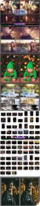80 Golden Lights Bokeh Overlays Free