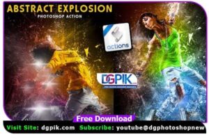 Abstract Explosion Photoshop Action