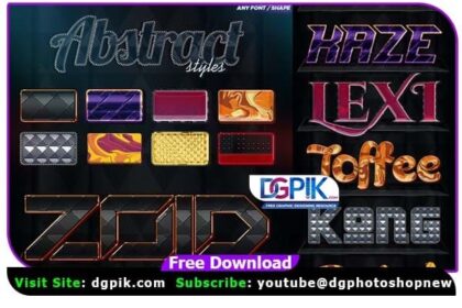Abstract Photoshop Styles