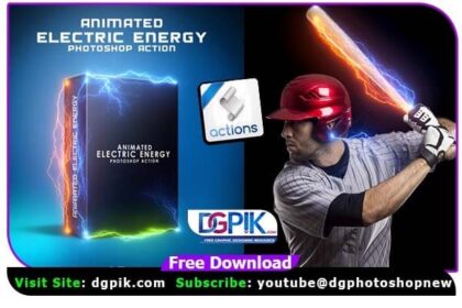 Animated Electric Energy Photoshop Action
