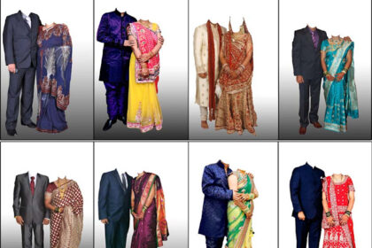 Bride and Groom Wedding Dresses Psd Collection