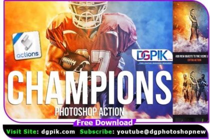 Champions Photoshop Action Free