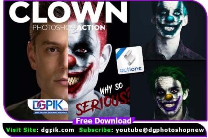 Clown Effect Photoshop Action Free Download