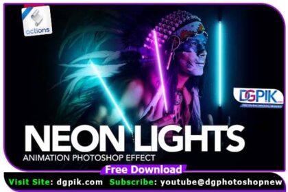 Gif Animated Neon Light Photoshop Action