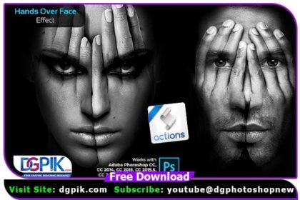 Hands Over Face Effect - Photoshop Action