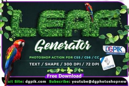 Leaf Generator Photoshop Action