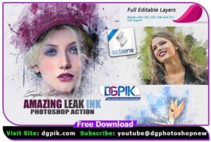 Leak Ink Effect Photoshop Action