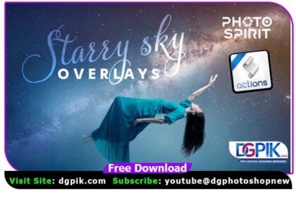 Night Sky Starry Overlays + Actions