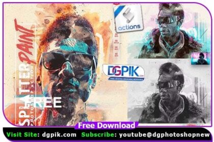 Splatter Paint Effect Photoshop Action