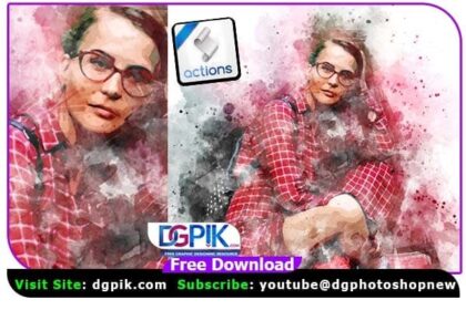 Watercolor Splashes - Photoshop Action