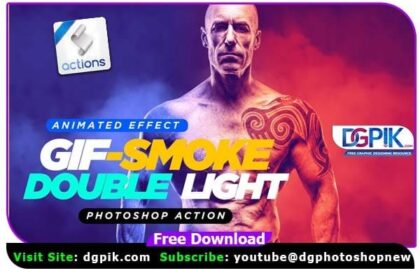 Gif Animated Smoke Double Lighting Photoshop Action