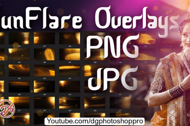 115 SunFlare Photo Overlays Free