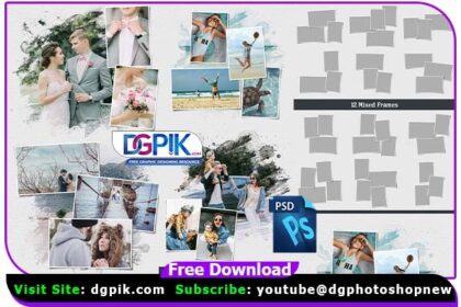 12 Photo Frames Template Psd