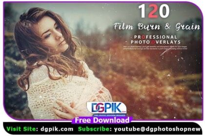 120 Film Burn and Grain Photo Overlays