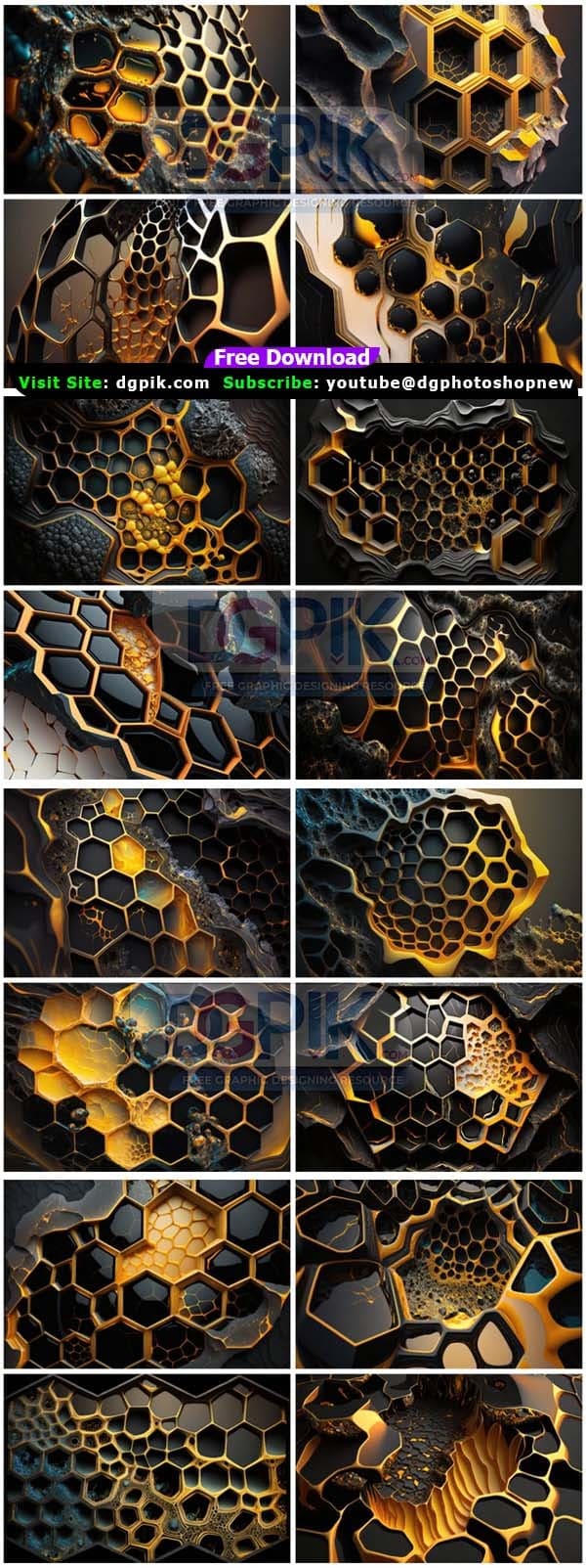 16 Lavish Honeycomb Wallpapers