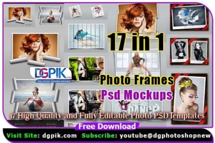 17 Photo Frames Psd Mockups Bundle